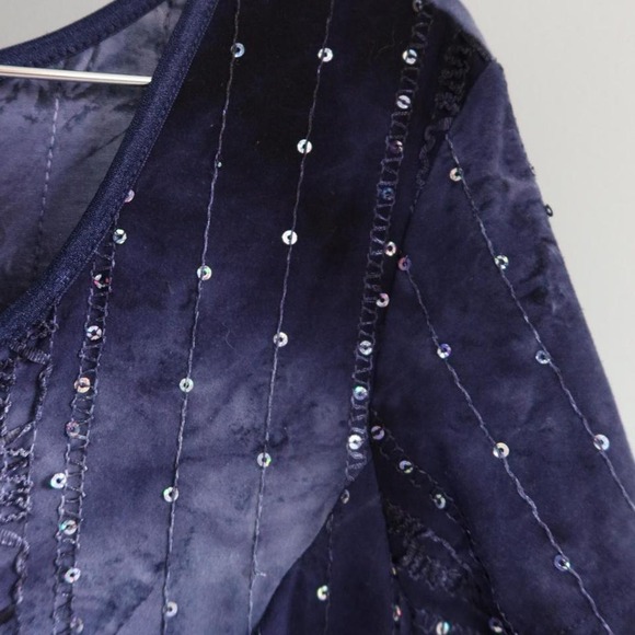 Sami & Jo Womens Long Dress Bedazzled Black - Picture 5 of 6